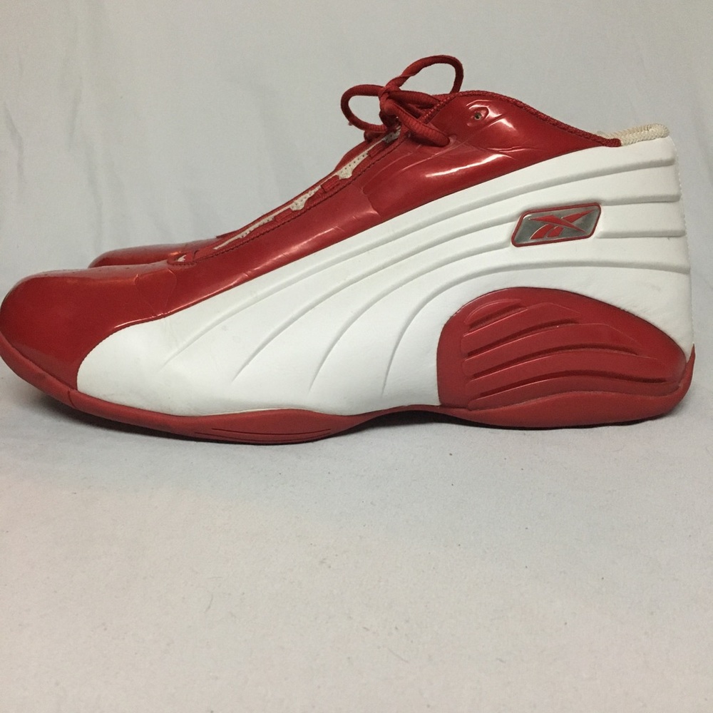 Reebok Red White Basketball Sneakers Size 15 USED